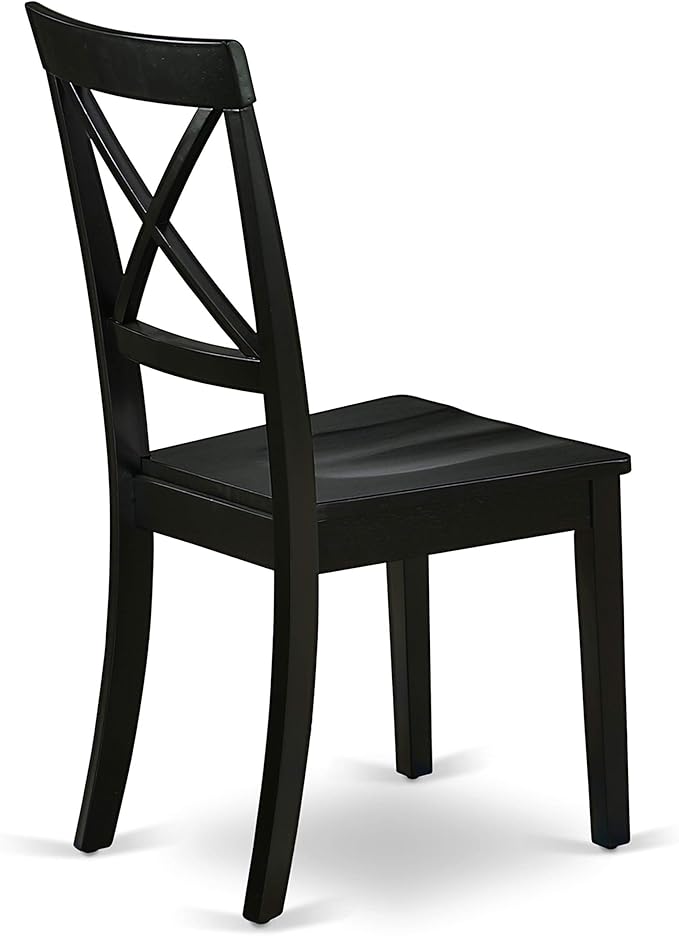East West Furniture LGBO5-BLK-W 5 Piece Kitchen Table & Chairs Set Includes a - Image 10