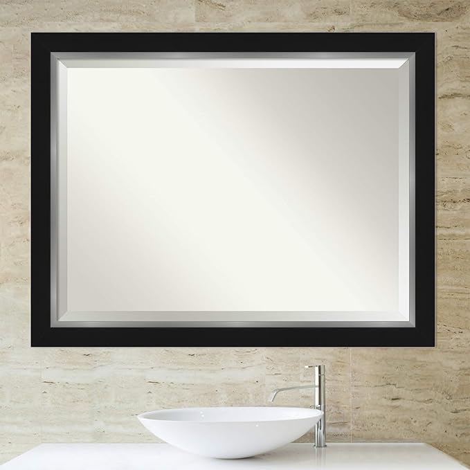 Amanti Art Black Bathroom Mirror - Image 6