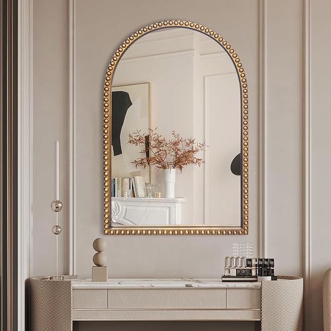 Traditional Arch Mirror for Bathroom, Decorative Accent Vertical Vanity - Image 6