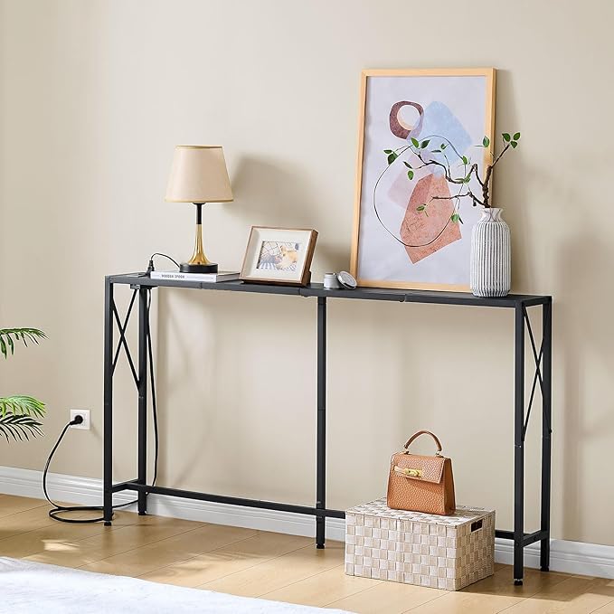 55.1" Narrow Sofa Table, Console Table - Image 2