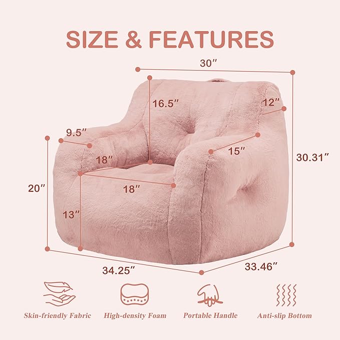 Hobestluk Bean Bag Chair for Adult Small Bean Bag Chairs - Image 2