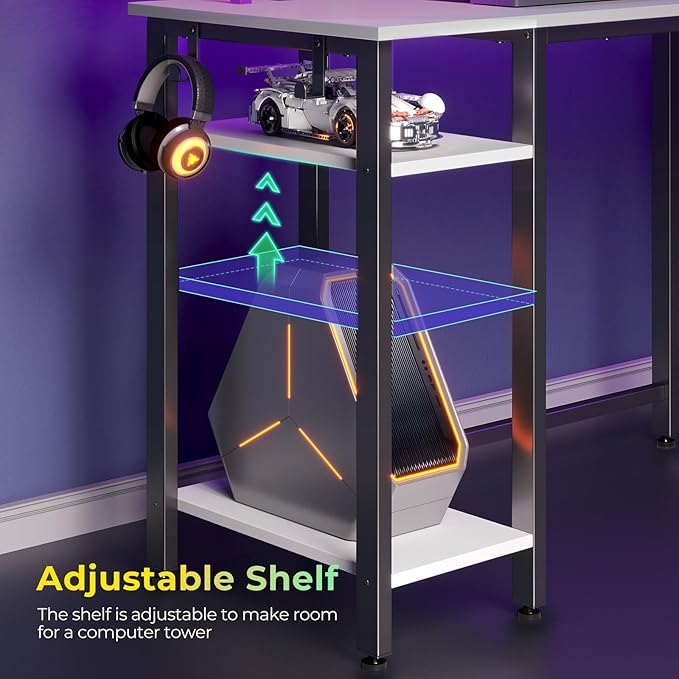 Rolanstar L Shaped Gaming Desk - Image 6