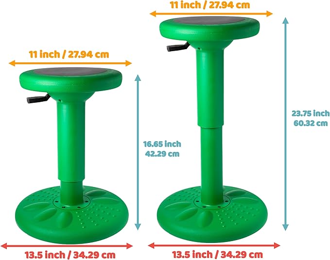 ActiveChairs Adjustable Wobble Stool, Flexible Classroom Seating, Improves Focus - Image 6