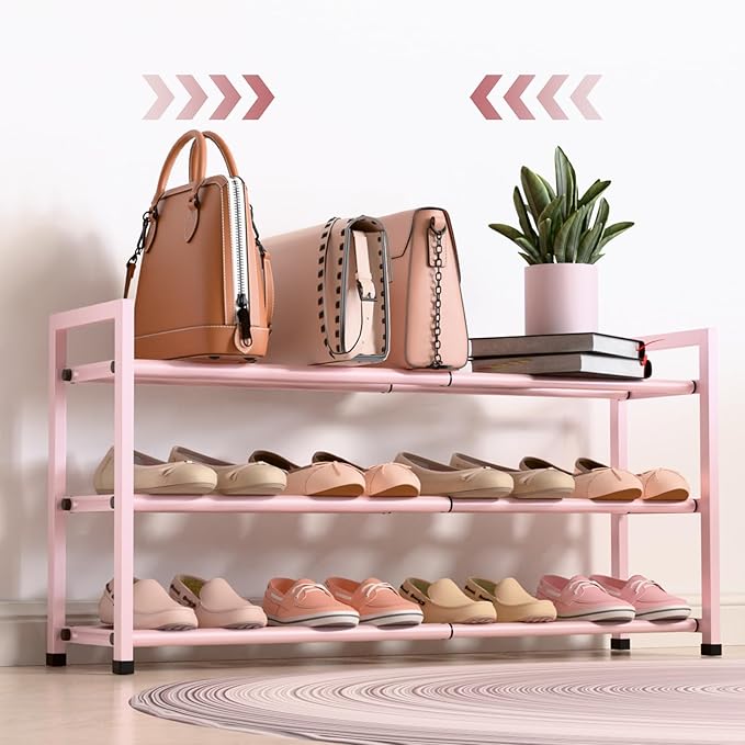 Bumusty 3-Tier Expandable Shoe Rack by Bumusty