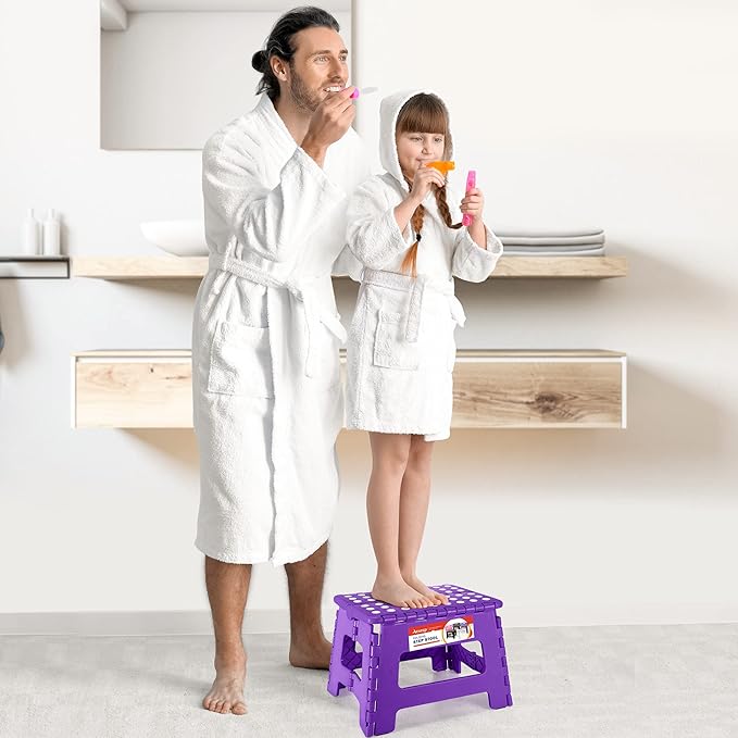 ACSTEP Folding Portable Collapsible Plastic Foldable Step Stool, Non Slip - Image 2