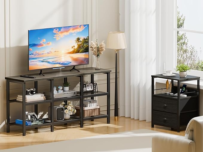 Furologee TV Stand, 43 Inch Entertainment Center - Image 3