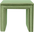 HomePop Modern Channel Tufted Velvet Ottoman Home Décor|Ottoman by HomePop