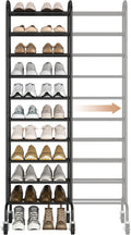 STORAGE MANIAC Expandable Shoe Rack, 44 Pairs Stackable Small Shoe Rack by STORAGEMANIAC