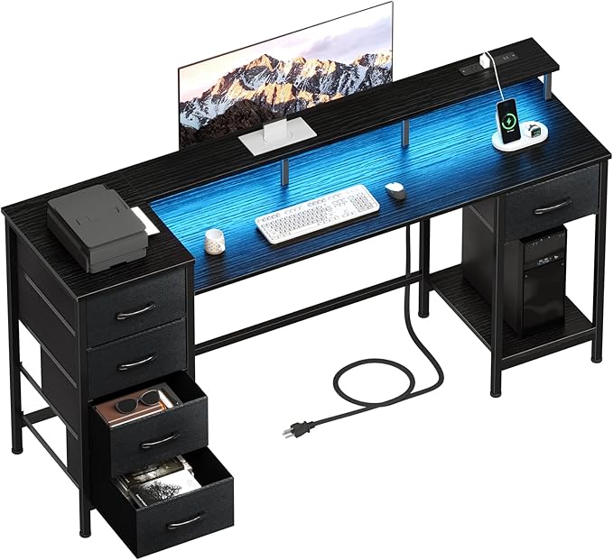55 Inch Computer Gaming Desk by Korfile