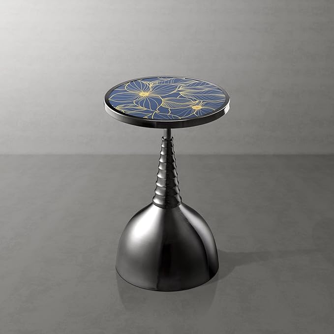 HOMES: Inside + Out Halric Modern 24" Tall Round End Table - Image 9
