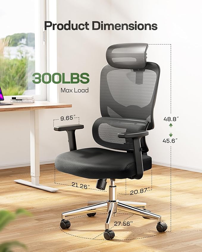 Marsail Ergonomic Office Chair Desk Chair, Gaming Chair - Image 2