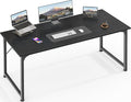 Huuger Computer Desk, 55 Inch Home Office Desk, Gaming Writing Work from Home by Huuger