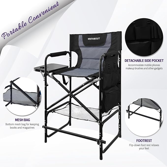 Tall Folding Directors Chair - Image 4