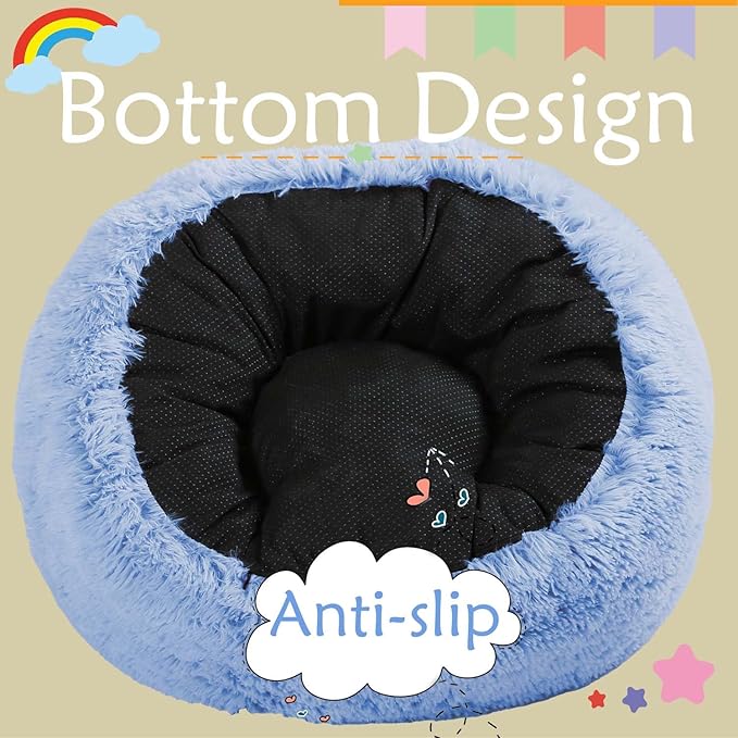 Bean Bag Chair for Kids with Plush Faux Fur Cover, 2.5FT Memory Foam Filled - Image 6
