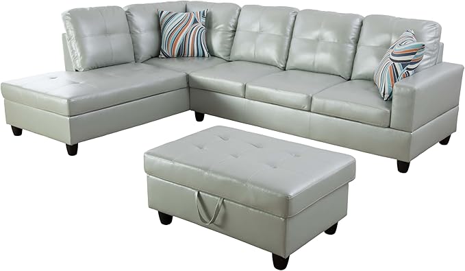 NicBex Sectional Couch 3 Pieces Sofa Set - Image 3