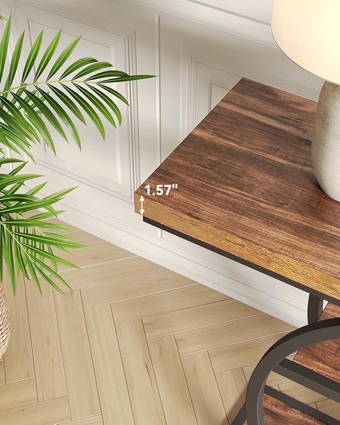 LITTLE TREE Console Table, 4-Tier Entryway Table, 41.3-Inch Industrial Sofa - Image 5