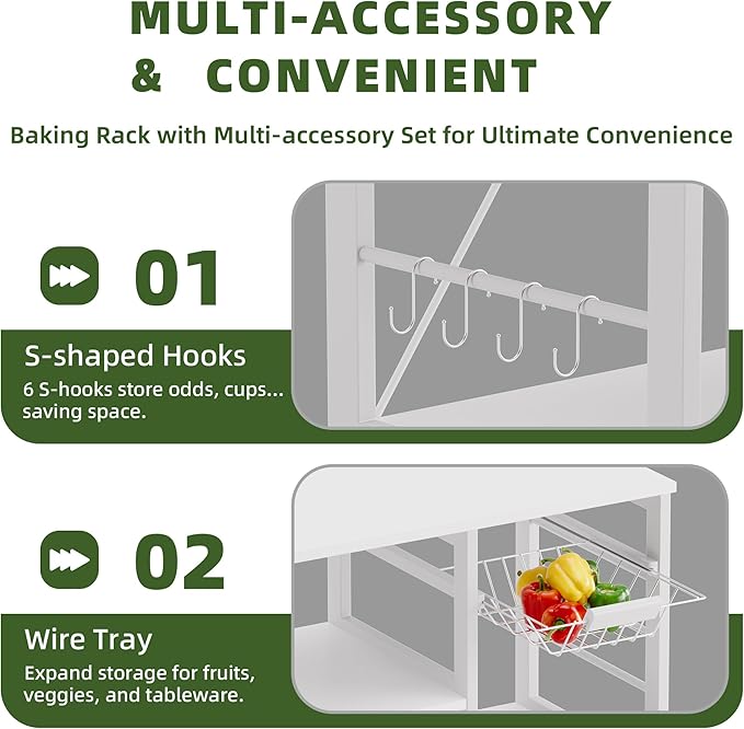 Baker’s Rack, Microwave Oven Stand - Image 5