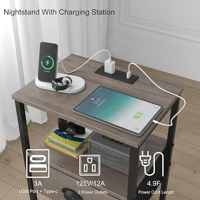 Nightstands Set of 2, Night Stands - Image 4