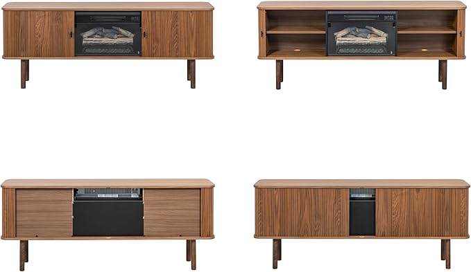 WERMO 71'' Electric Fireplace TV Stand - Image 9