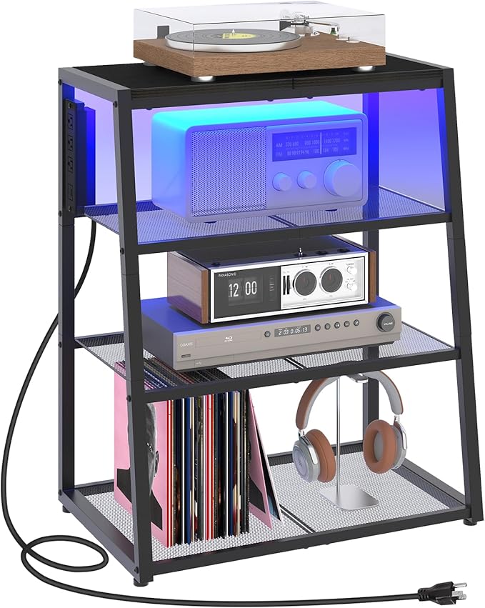 HOOBRO 4-Tier AV Media Stand - Image 9