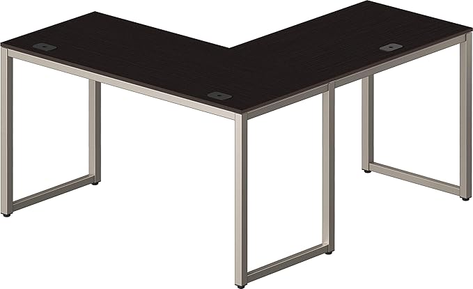 SHW 55 x 60 Inches Commercial-Grade L-Shape Corner Office Computer Desk - Image 6