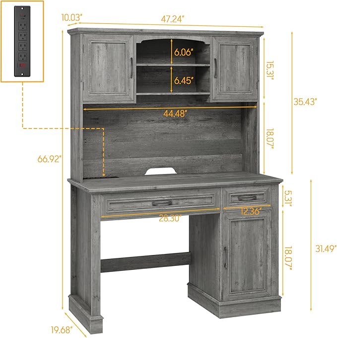 Farmhouse 47" Executive Desk - Image 2