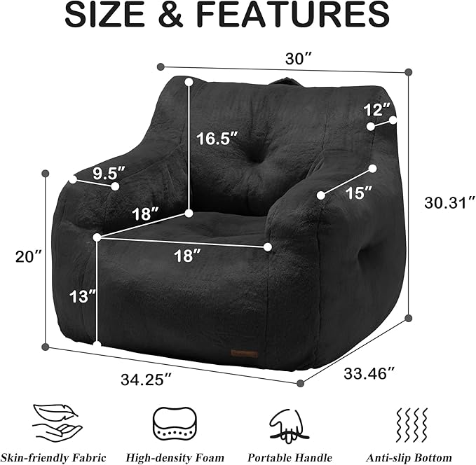 Hobestluk Bean Bag Chair for Adult Small Bean Bag Chairs - Image 2