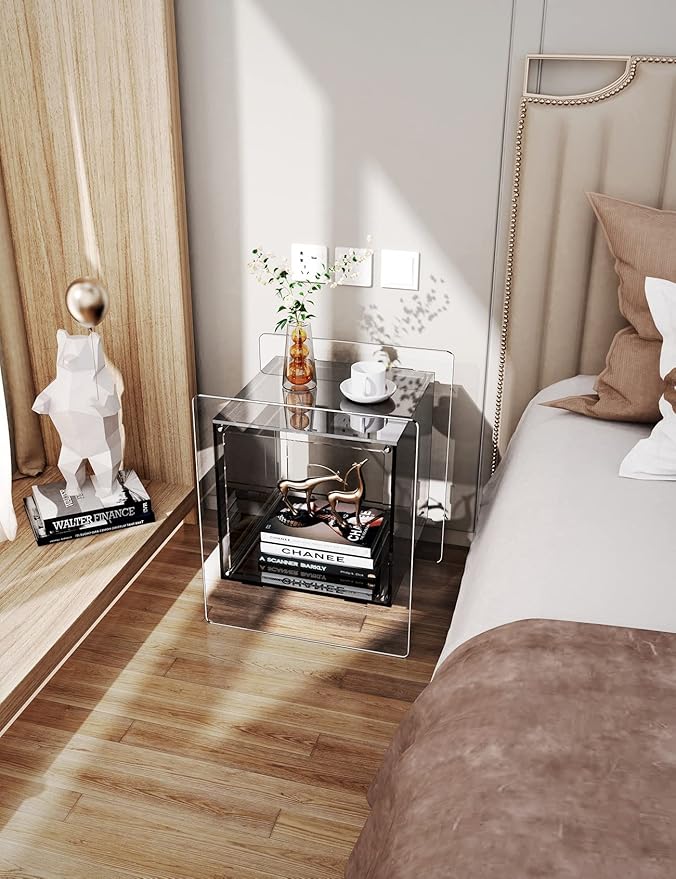 Acrylic Nightstand Colorful Bedside Table - Image 2