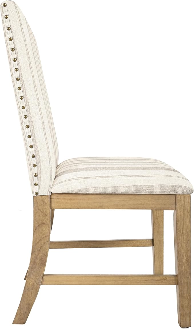 HomePop Upholstered Wood Apron Dining Chair - Image 5