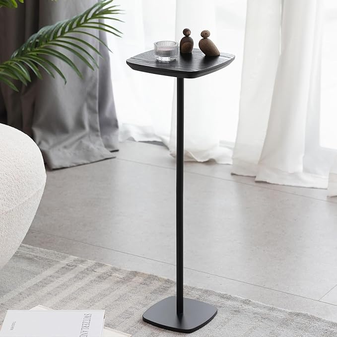 Pedestal Side Table, Small Drink Tables Pedestal Stand, Cocktail Martini Coffee by YOPENG
