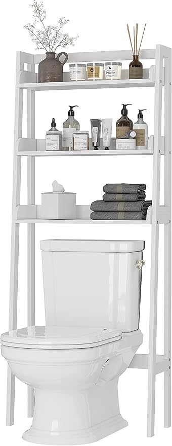 UTEX Over The Toilet Storage Shelf, 3-Tier Over Toilet Bathroom Organizer by UTEX