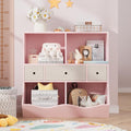 IDEALHOUSE 7-Cubby Large Kids Toy Storage Organizer, Children Wood Bookcase and by IDEALHOUSE