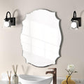 KOHROS Scalloped Beveled Edge Bathroom Mirrors by KOHROS