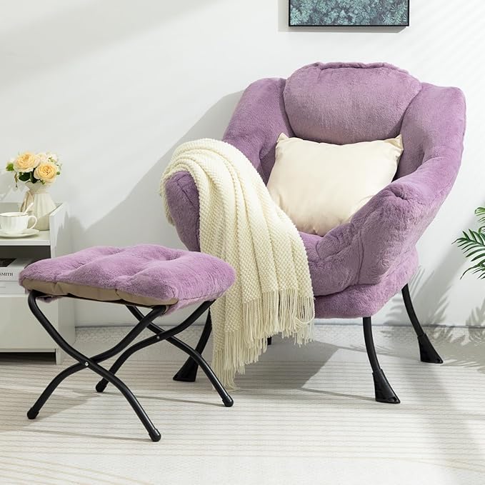 HollyHOME Fabric Lazy Chair - Image 2