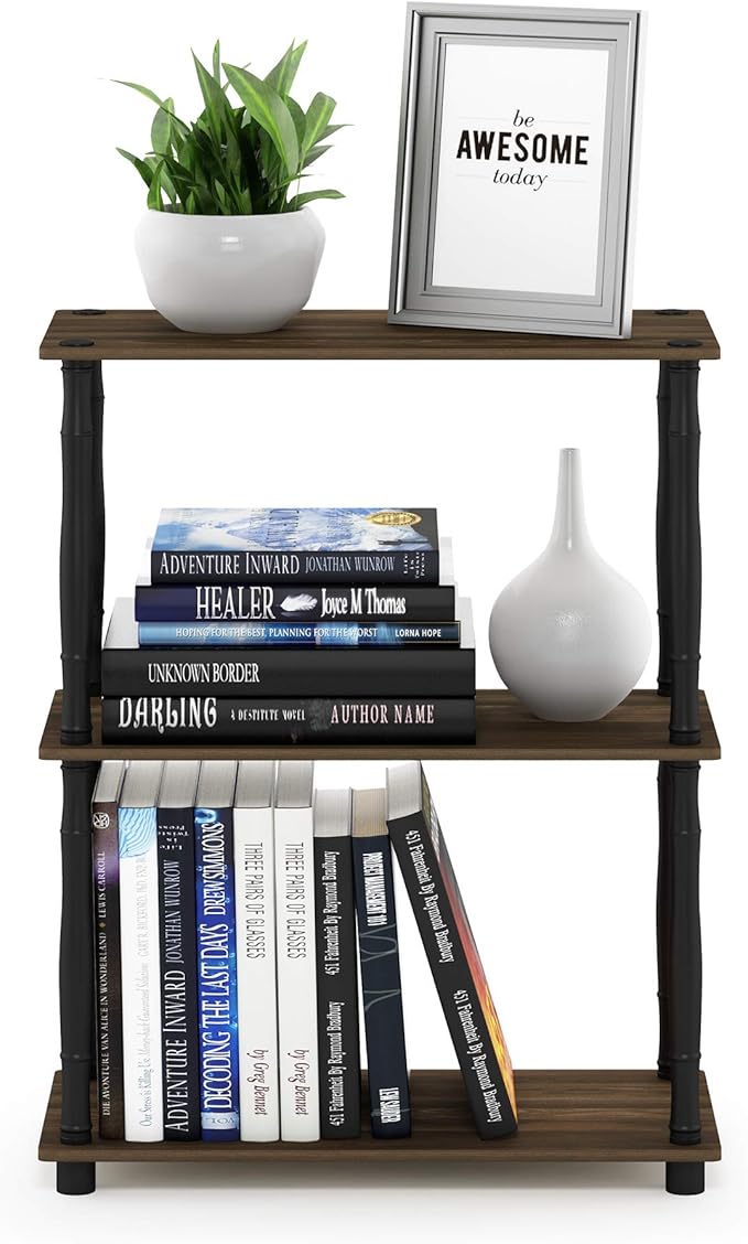 Furinno Turn-N-Tube 3-Tier Compact Multipurpose Shelf Display Rack - Image 4