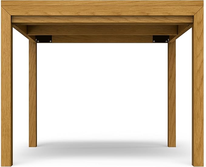 SIMPLIHOME Wilson Dining Table, Solid Wood Oak Veneer, 60 x 36 inches, - Image 7
