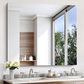 KOCUUY Large Frameless Mirror, 36x40 Inch Rectangle Bathroom Vanity Mirror by KOCUUY