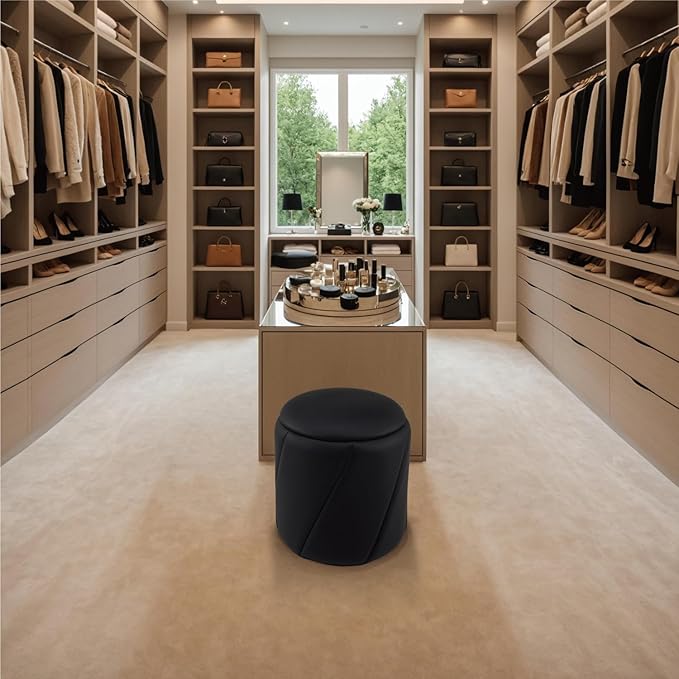 Get Set Style Modern Round Ottoman - Image 5