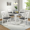 Dining Table Set for 4, 5-Piece Kitchen Table & Chairs Set by ChicFurnit