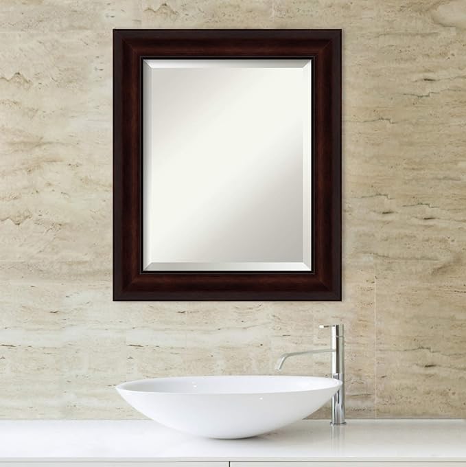Amanti Art Brown Bathroom Mirror - Image 5