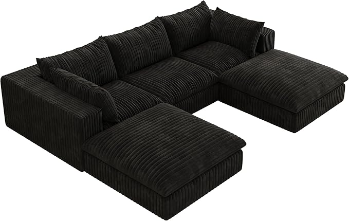 Down Filled Boneless Sectional Sofa Cloud Couch - Image 7