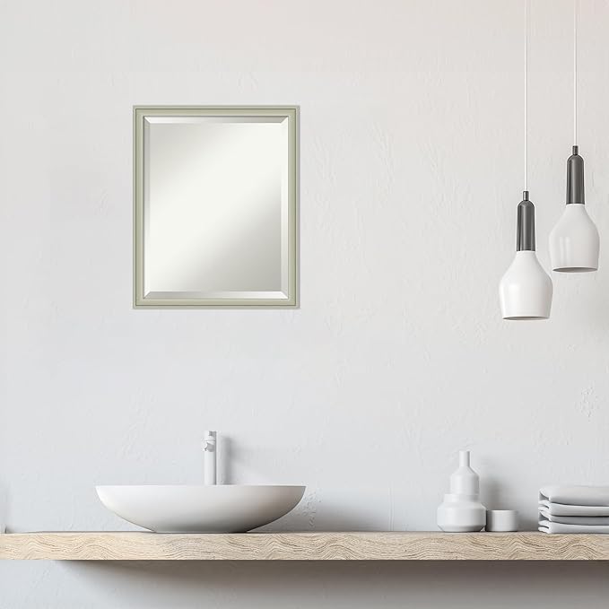 Amanti Art Silver Bathroom Mirror - Image 6