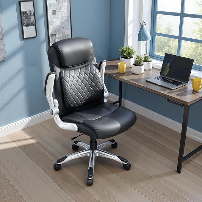 COMHOMA Big and Tall Office Chair, High Back Leather Executive Chair - Image 8