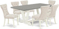 East West Furniture V097GA235-7 7 Piece Kitchen Table & Chairs Set Consist of a by EastWestFurniture