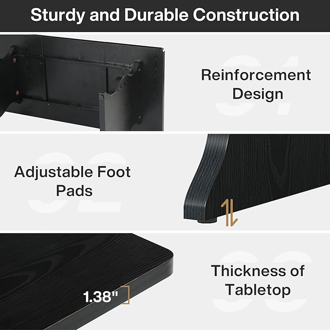 Tribesigns 63" Large Executive Desk - Image 7
