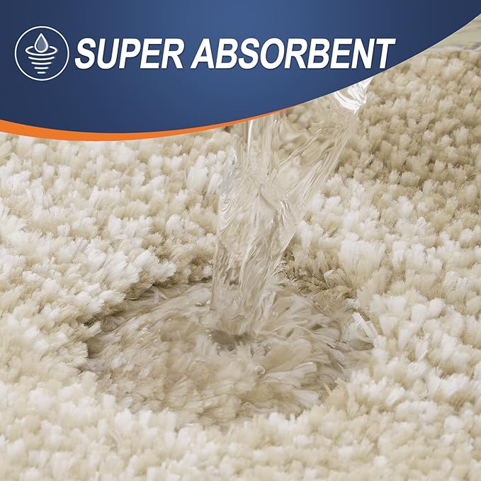 OLANLY Luxury Toilet Rugs U-Shaped 24x20, Extra Soft and Absorbent Microfiber - Image 4
