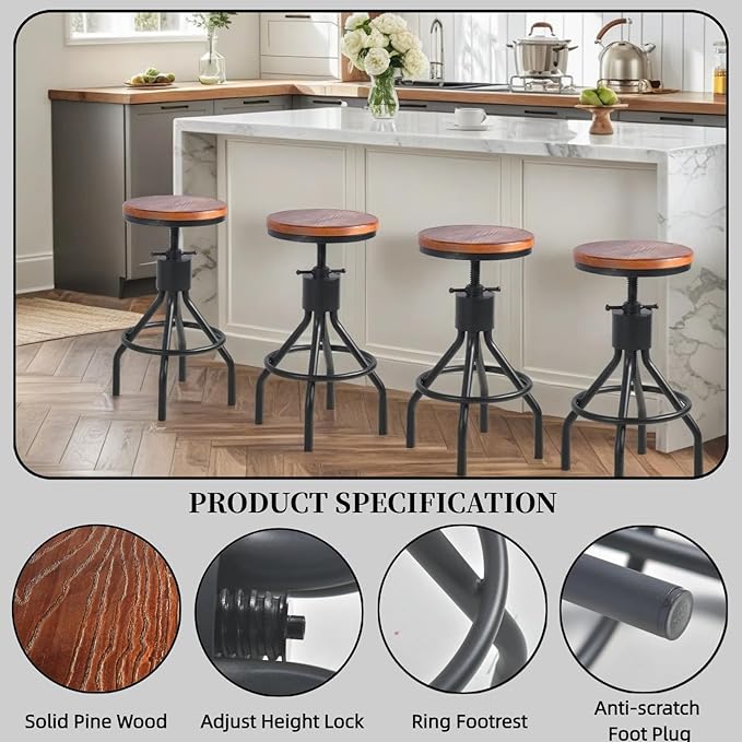 Industrial Rectangle Bar Table - Image 4