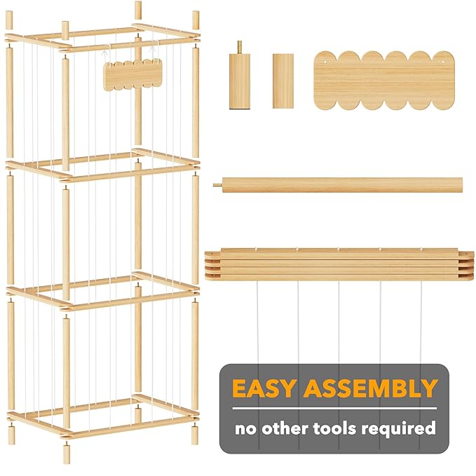 SpaceAid Stuffed Animal Storage Organizer, Wood Animals Zoo Toy Plushies - Image 7