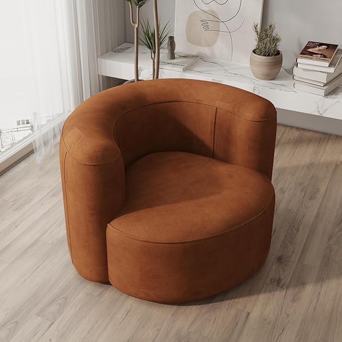 Acanva Luxury Modern Tight Curved Back Velvet Sofa, Minimalist Style Comfy Couch - Image 2
