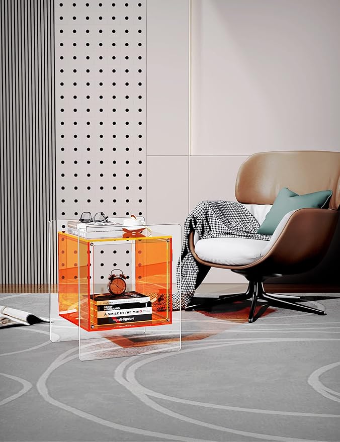 Acrylic Nightstand Colorful Bedside Table - Image 7